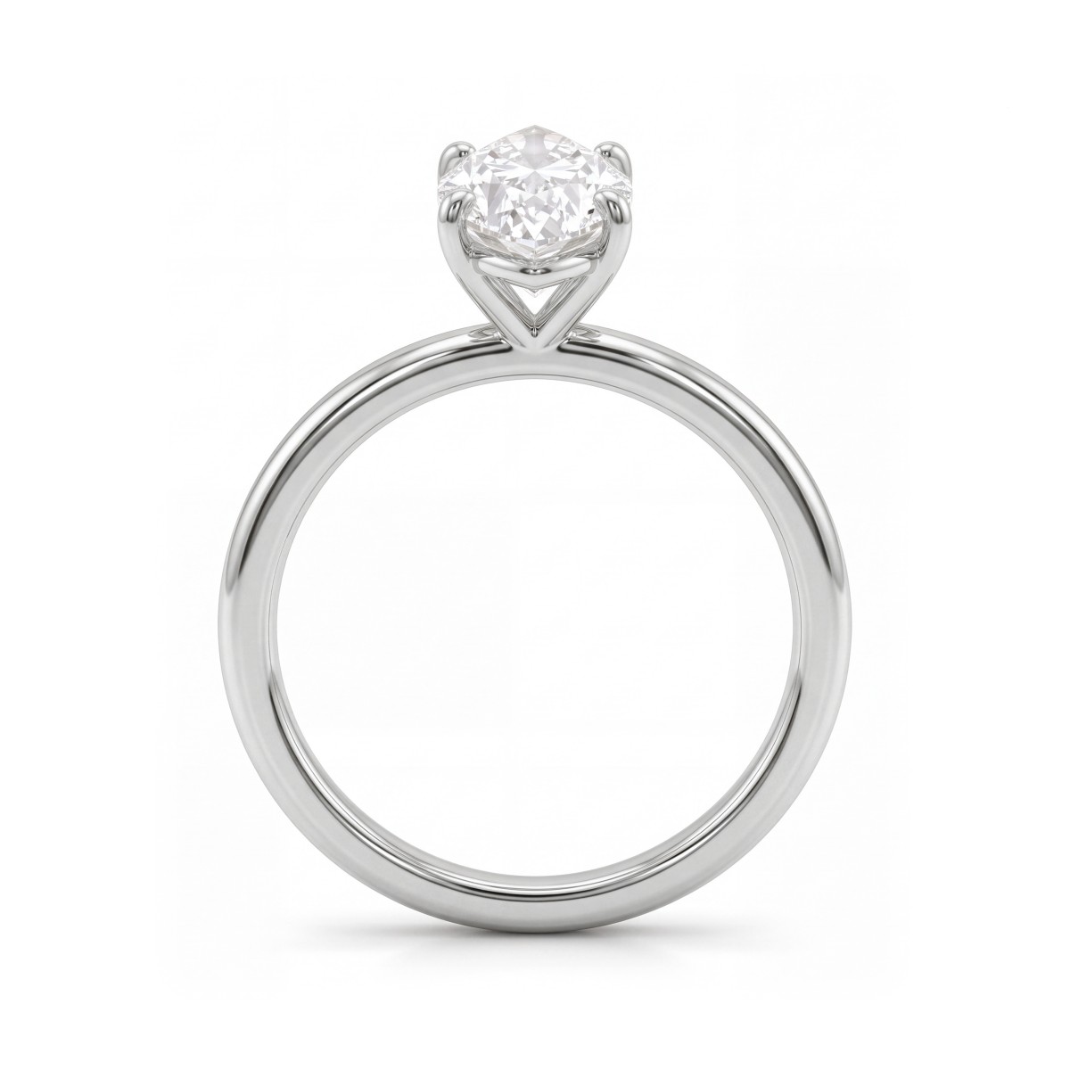 Willow - marquise moissanite solitair verlovingsring