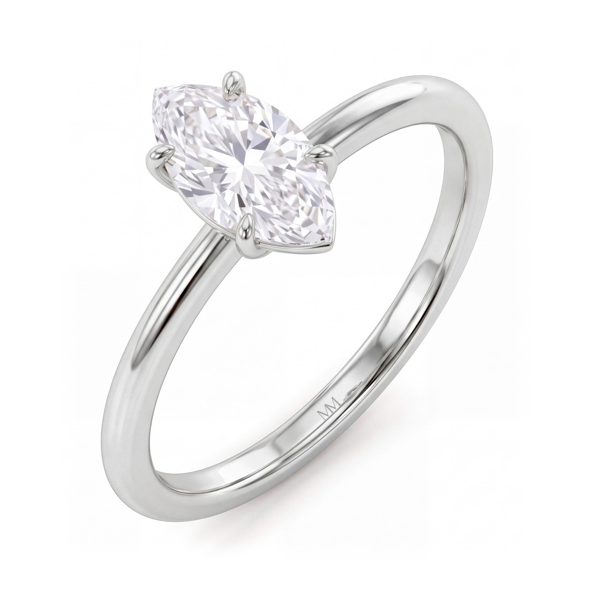 Willow - marquise moissanite solitair verlovingsring