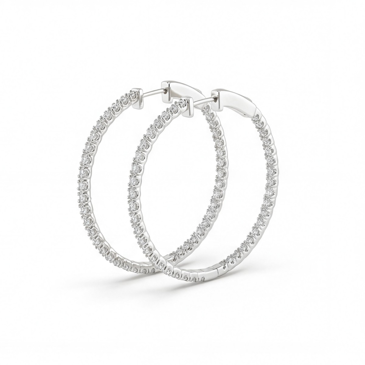Orbita - Eternity Oorringen Met Moissanite Accenten