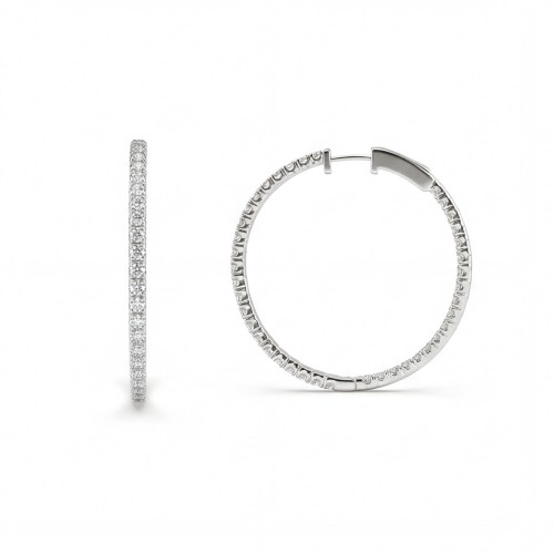 Orbita - Eternity Oorringen Met Moissanite Accenten