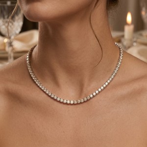 Moissanite tennis kettingen