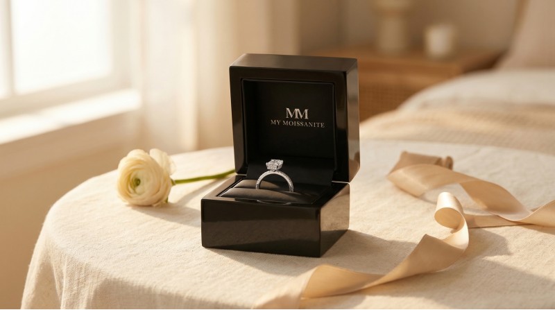 Moissanite verlovingsringen