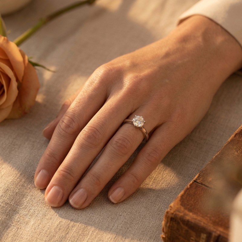 Moissanite ringen