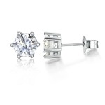 Sirius - Klassieke Zespotige Moissanite Oorknopjes