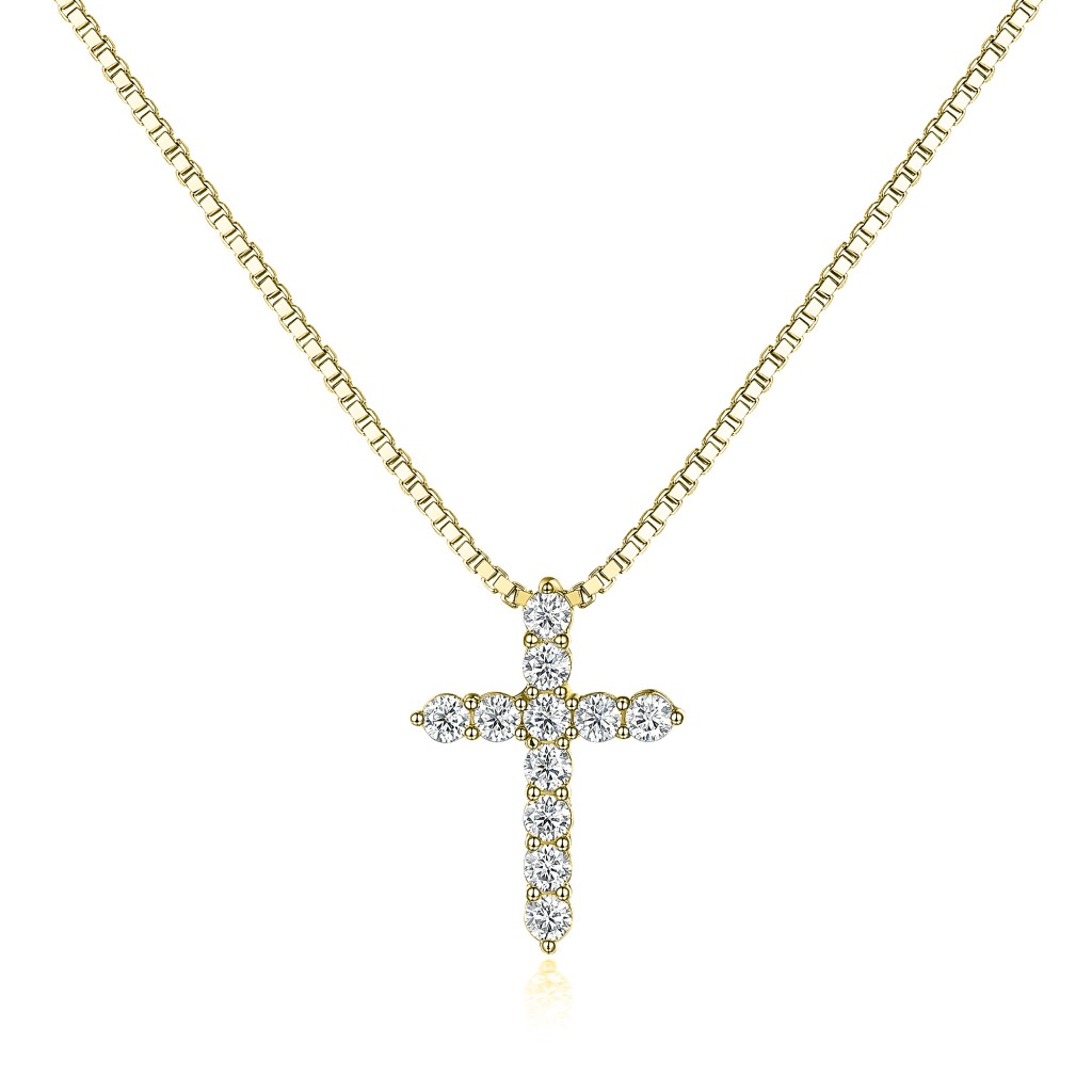 Divinity - Moissanite Kruis Hanger