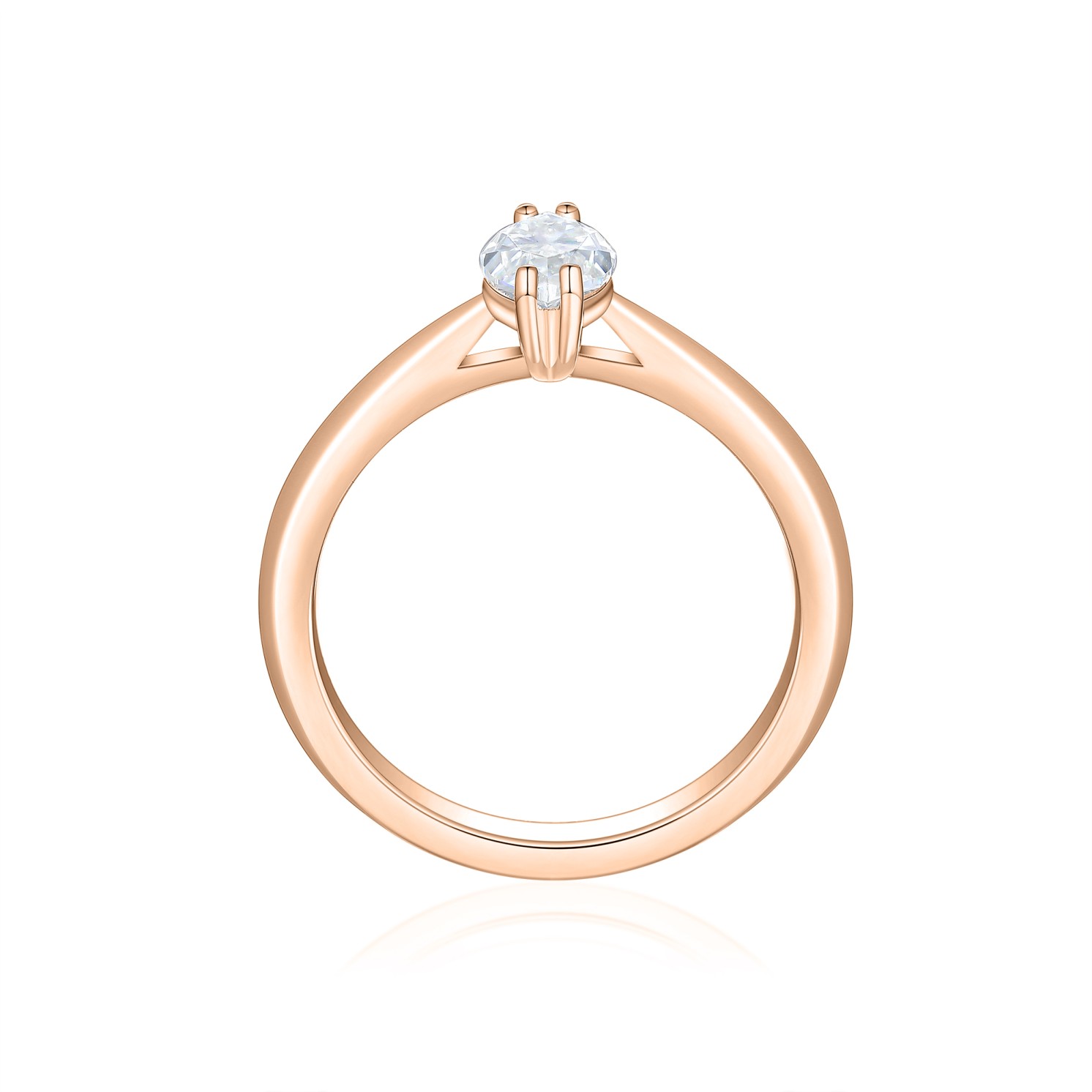 Liana - Marquise Solitaire Moissaniet Ring