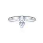 Liana - Marquise Solitaire Moissaniet Ring