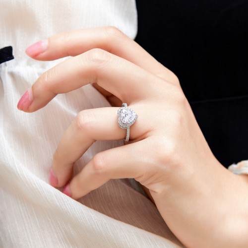Moissanite Ringen in 925 Zilver