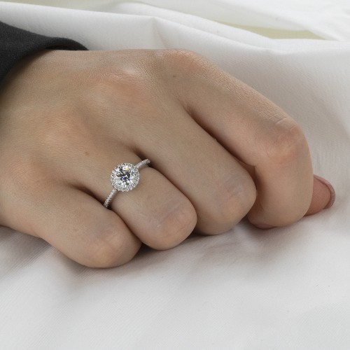 Moissanite Ringen in Platina