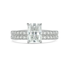 Moissanite trouwring sets