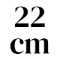 22 cm 