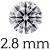 0.085 karaat (2.8 mm)