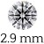 0.09 karaat (2.9 mm)