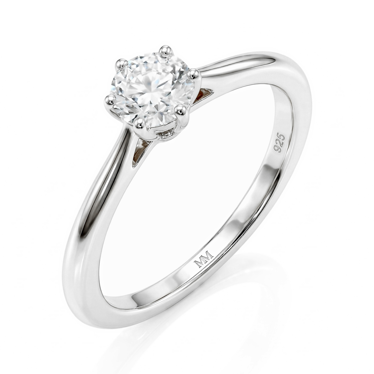 Ella - Solitair Moissanite Verlovingsring	