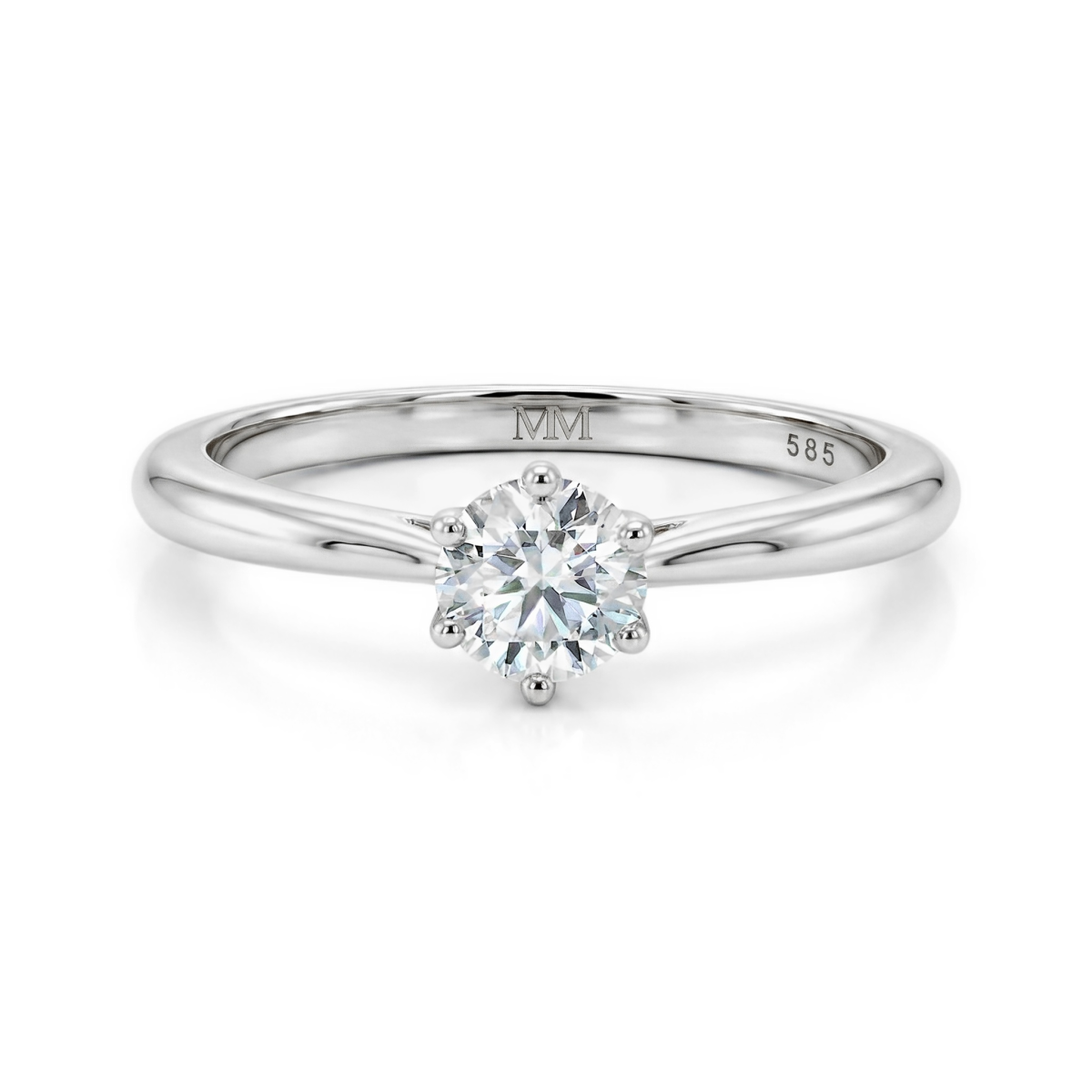 Ella - Solitair Moissanite Verlovingsring	