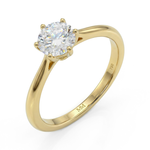 Ella - moissanite solitair verlovingsring