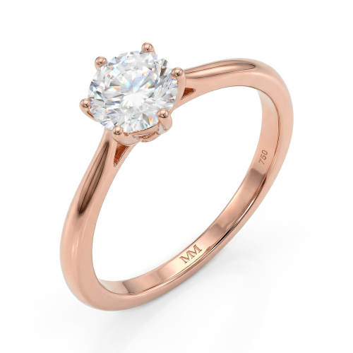 Ella - Solitair Moissanite Verlovingsring