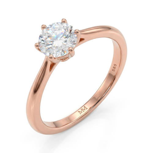 Ella - moissanite solitair verlovingsring