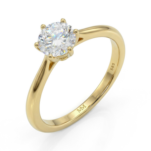 Ella - moissanite solitair verlovingsring