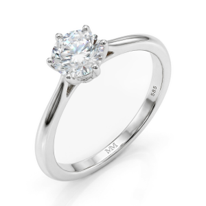 Ella - Solitair Moissanite Verlovingsring