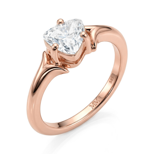 Elysia – Trillion Solitair Moissanite Ring