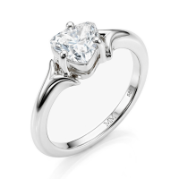 Elysia – Trillion Solitair Moissanite Ring