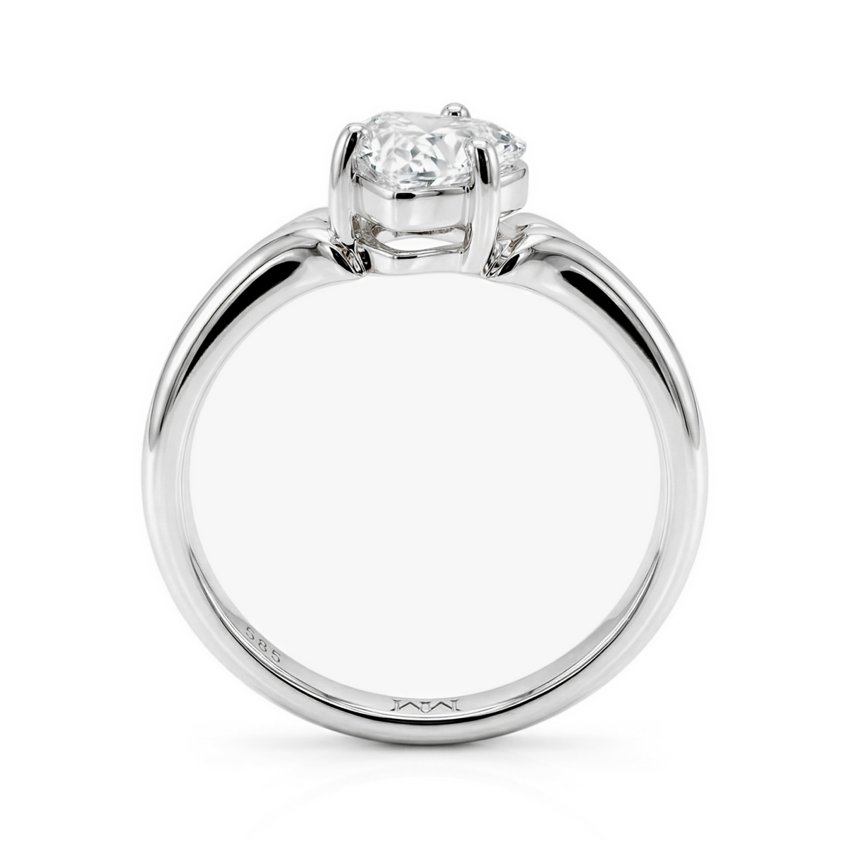 Elysia - Triljon Solitaire Moissaniet Ring