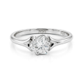 Elysia - Triljon Solitaire Moissaniet Ring