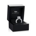 Solstice - imposante moissanite eternity verlovingsring