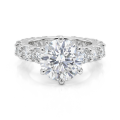 Solstice - imposante moissanite eternity verlovingsring