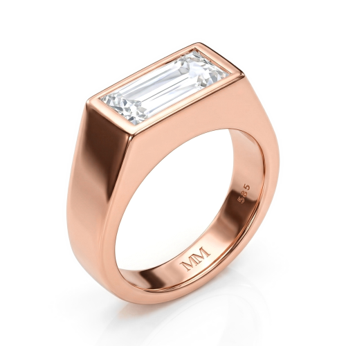 Maxton - Rechthoekige Moissanite Heren Ring