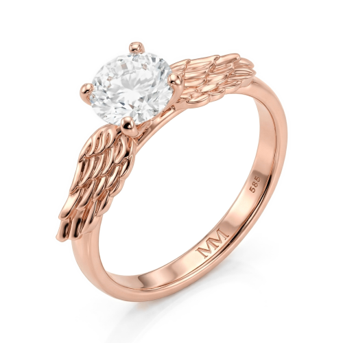 Feathra - Harry Potter Gouden Snaai Moissanite Ring met Gevleugelde Accenten