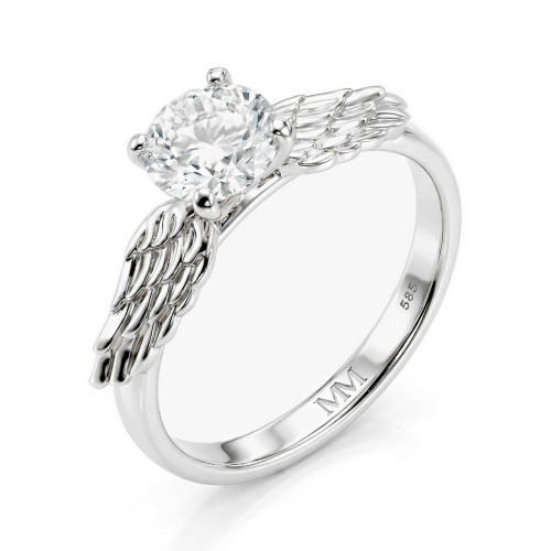 Feathra - Harry Potter Gouden Snaai Moissanite Ring met Gevleugelde Accenten