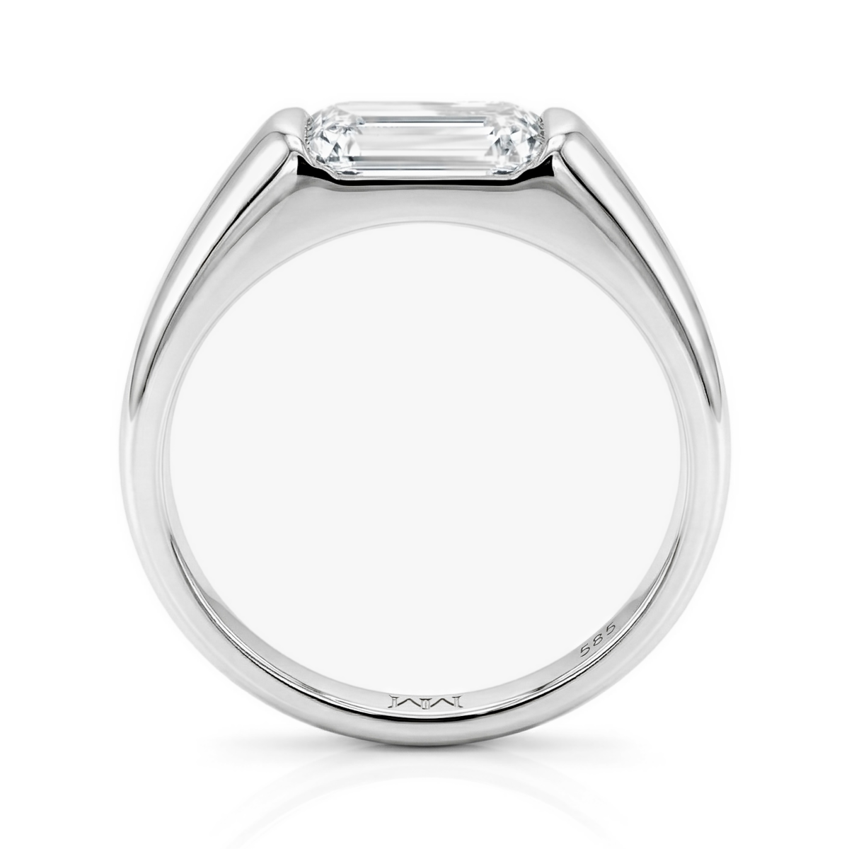 Portraitix - Heren Portrait Moissanite Ring 