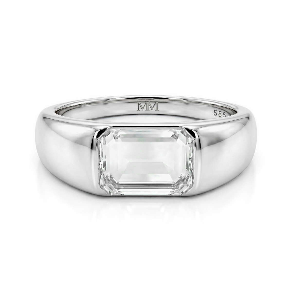 Portraitix - Heren Portrait Moissanite Ring 