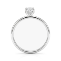 Mystique - Ovale Solitaire Moissanite Ring met Hidden Halo | Wedfit