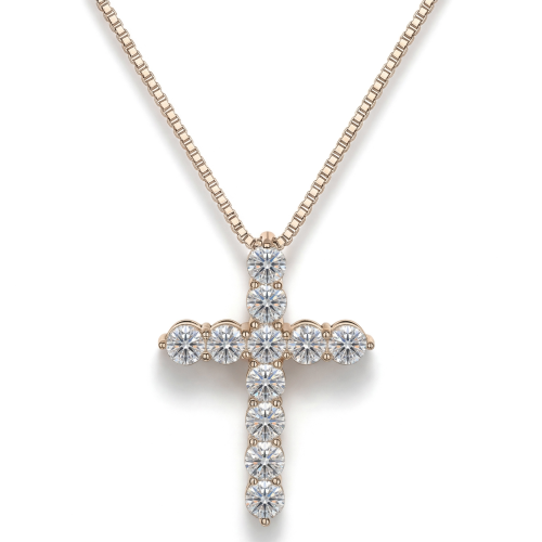 Divinity - moissanite kruishanger