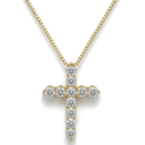 Divinity - Moissanite Kruis Hanger
