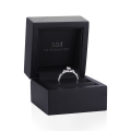 Elegante - Marquise Moissanite Ring met Vintage Geïnspireerde Minimalistische Zijstenen