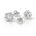 Sirius - Klassieke Zespotige Moissanite Oorknopjes