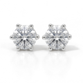 Sirius - Klassieke Zespotige Moissanite Oorknopjes