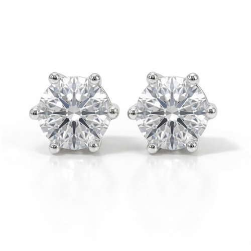 Sirius - Klassieke Zespotige Moissanite Oorknopjes