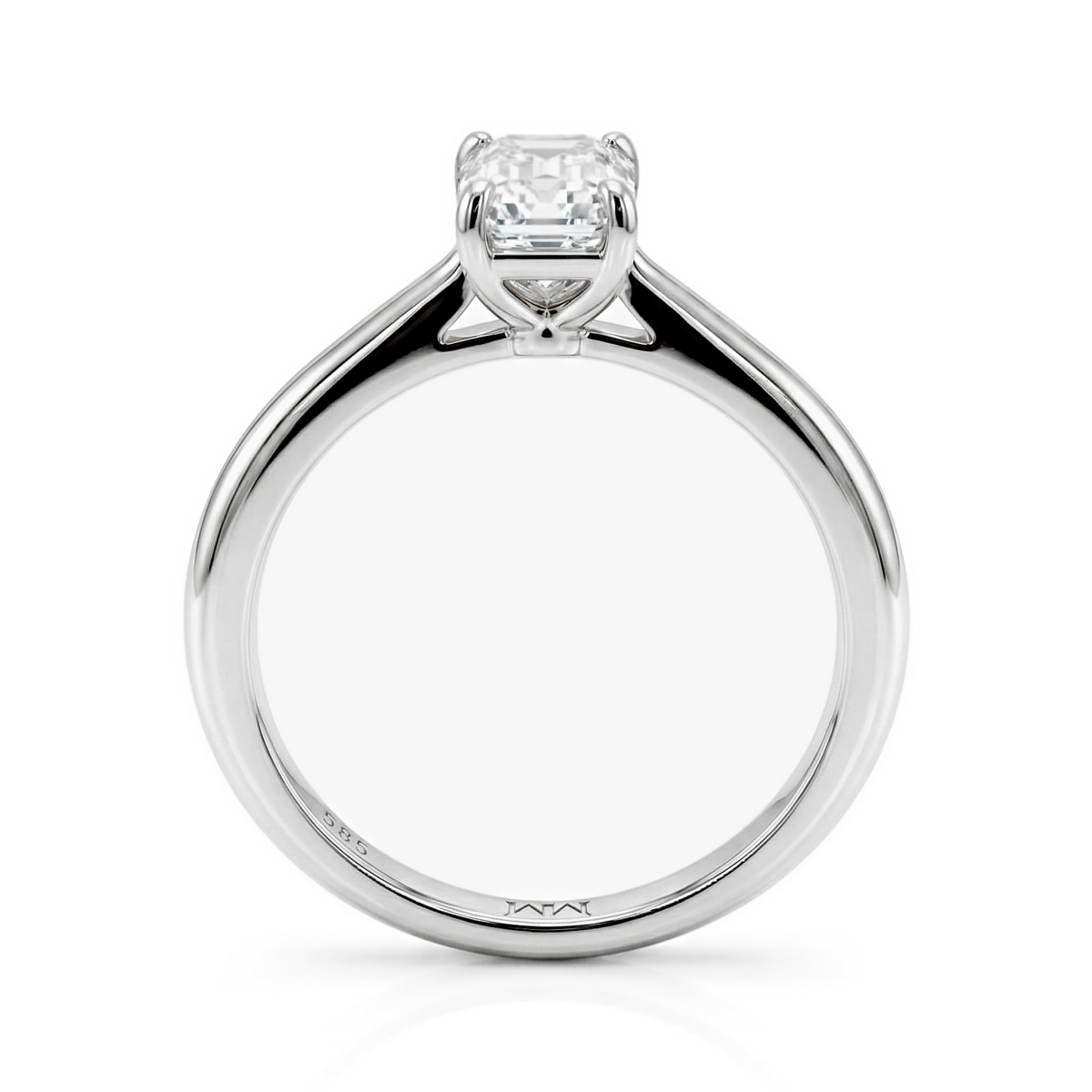 Elysium - Smaragd Solitair Moissanite Ring | My Moissanite