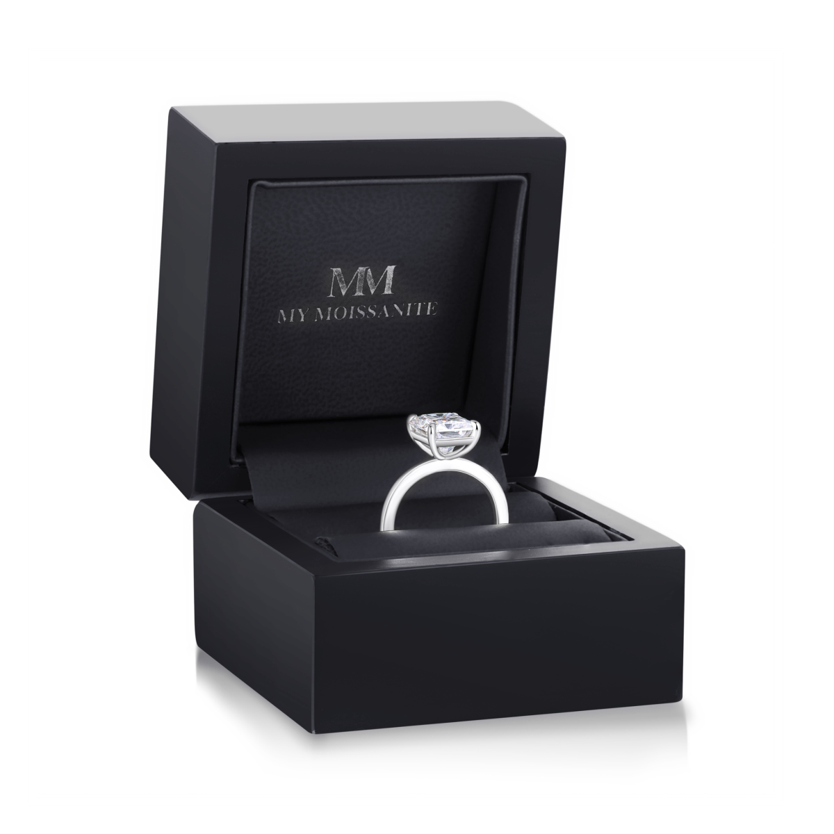 Radiana - Radiant Geslepen Solitaire Moissanite Ring