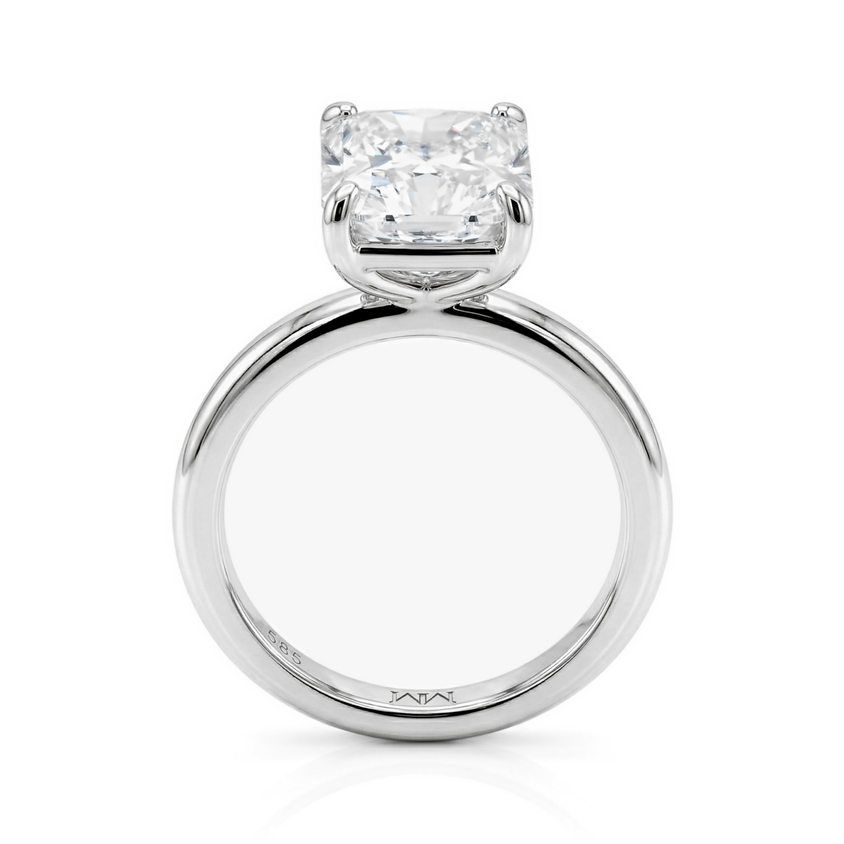 Radiana - Radiant Geslepen Solitaire Moissanite Ring