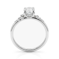 Etherische Elegantie set - Ovaline & Serenella Moissanite bruids set met marquise accenten