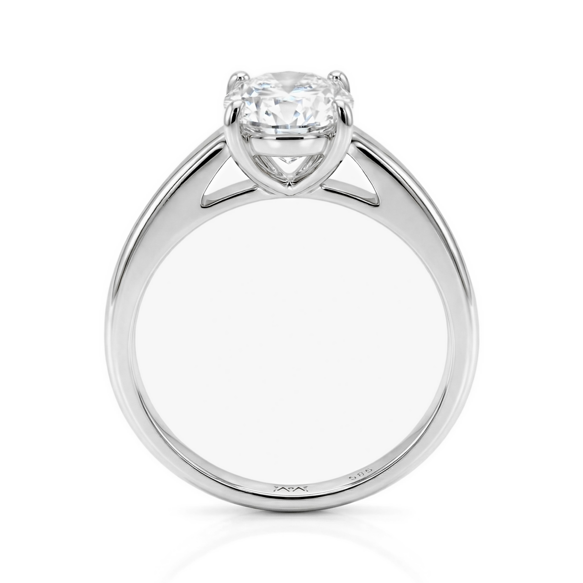 Elara - Cushion Solitair Moissanite Ring | My Moissanite