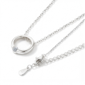 Luna - Hedendaagse Solitaire Moissanite Hanger