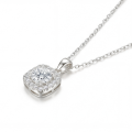 Haloette - Moissanite Hanger met Volledige Halo Detail