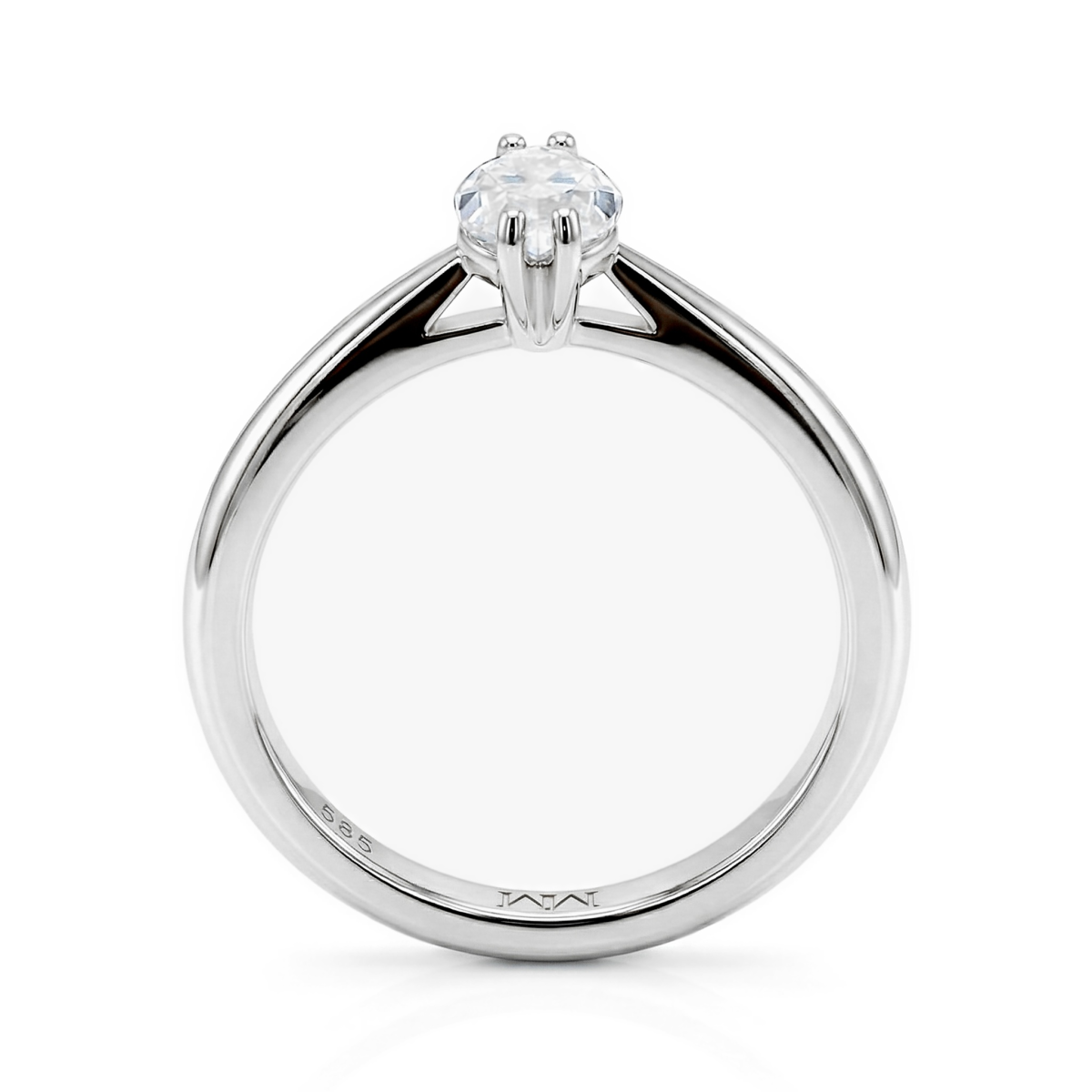 Liana - Marquise Solitaire Moissaniet Ring